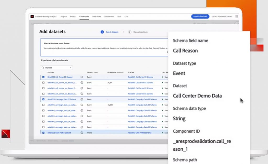 adobe Customer Journey Analytics data manipulation