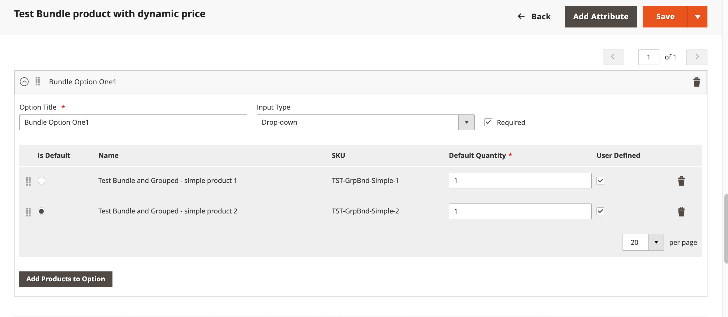 how to import new bundle product options to magento 2