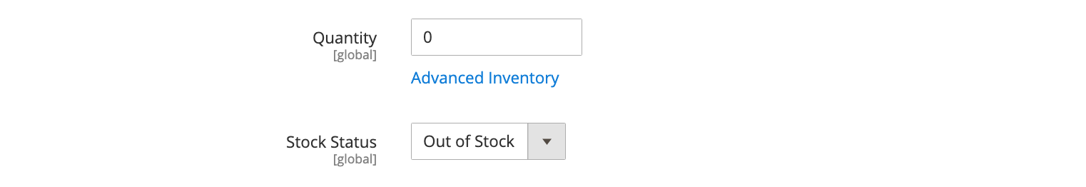 product status changed to out of stock
