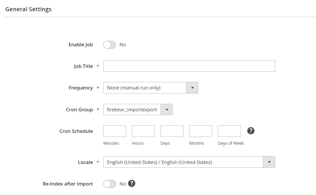 magento 2 improved import general settings