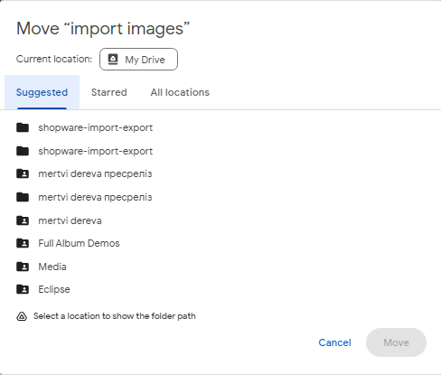 shopware 6 google drive import