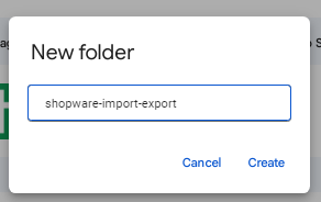 shopware 6 google drive import