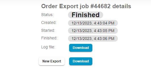 Export orders from Shopify to banggood: order csv download