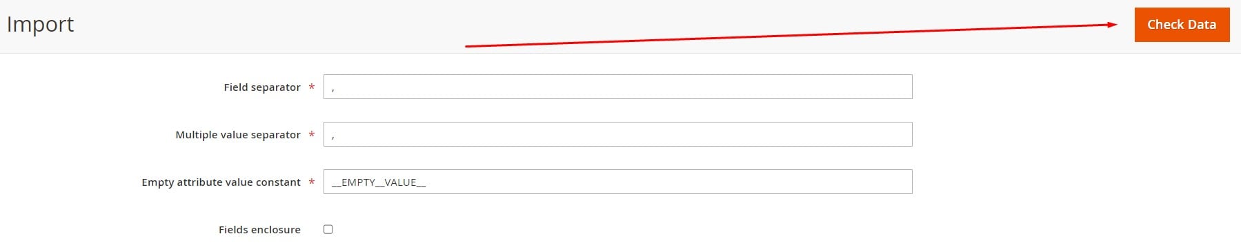 Magento 2 import data validation