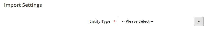 Magento 2 import select entity