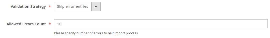 Magento 2 import validation strategy