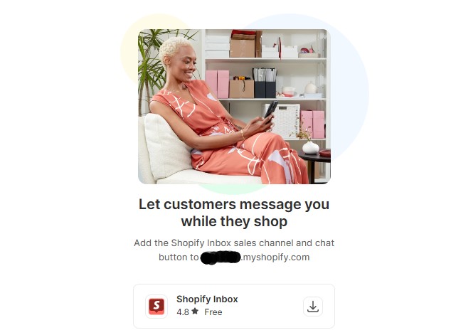 Shopify customer service chat: add Shopify inbox