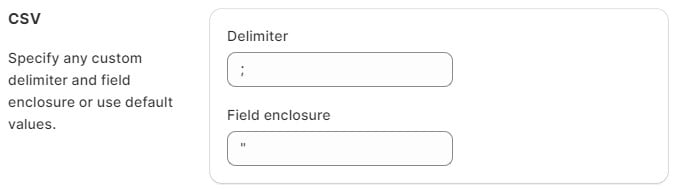 Import & Export Tool for Shopify: CSV parameters for export