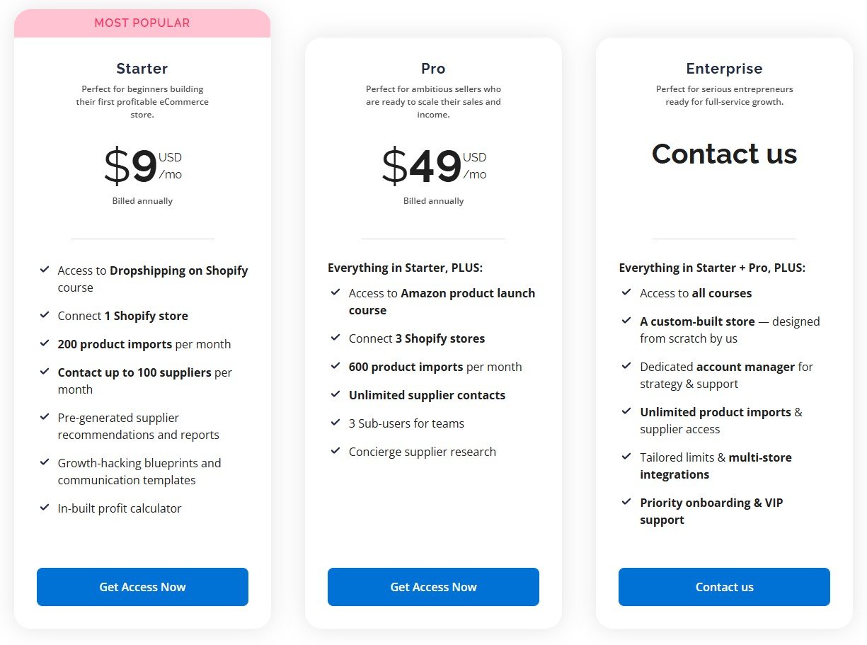 image of SaleHoo pricing plans