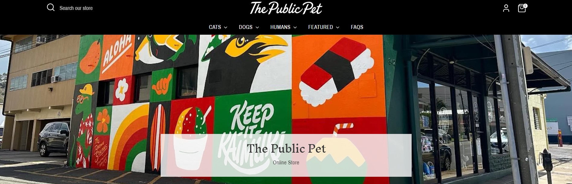 The public pet home page