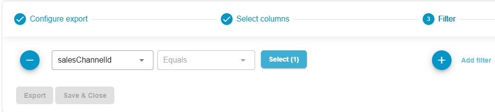 Customer Filter By Sales Channel - feature of Improved Import, Export & Mass Actions Shopware 6 Extension