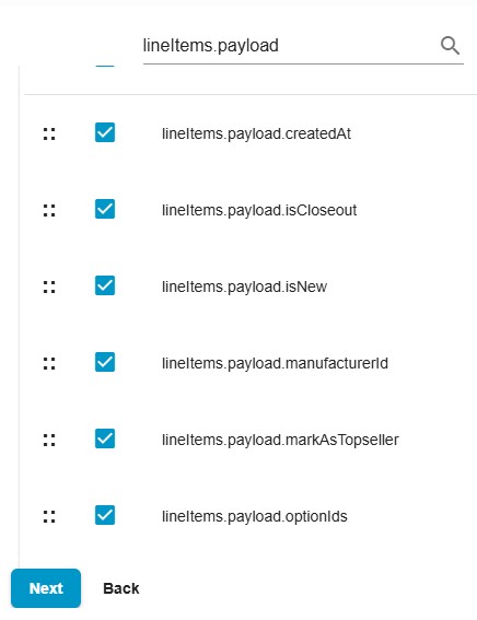 lineItems payload order export - feature of Improved Import, Export & Mass Actions Shopware 6 Extension