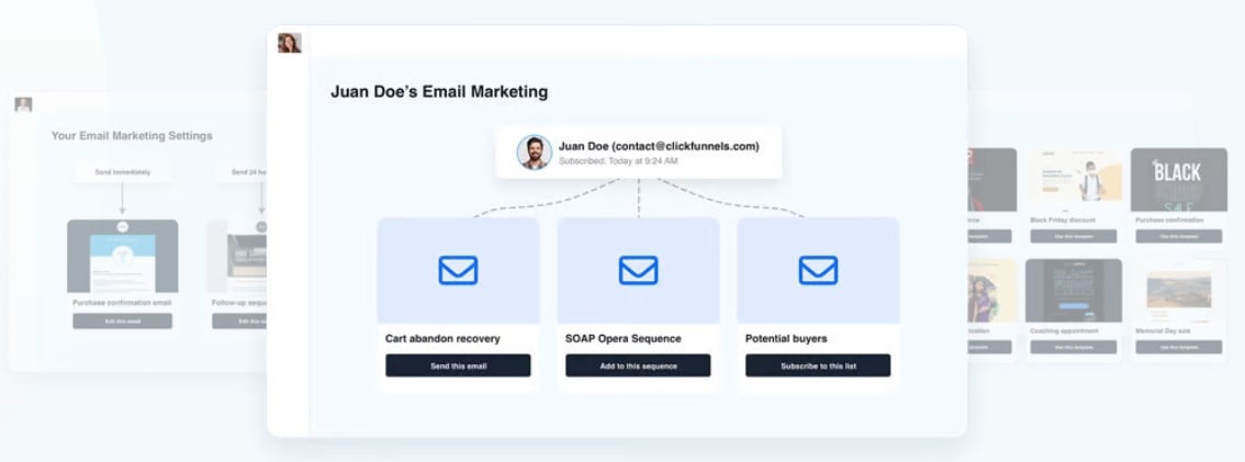 what is clickfunnels Email Automation