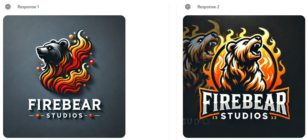 AI-generated ecommerce logo for FireBear