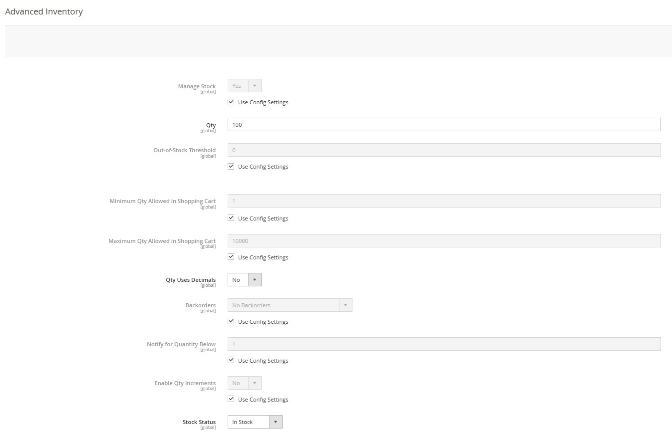 Magento 2 advanced inventory management per product