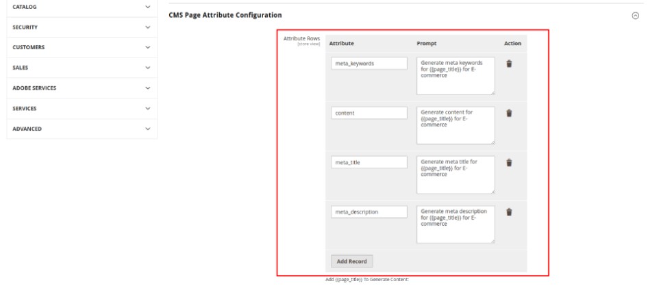 Screenshot of the ChatGPT Gemini AI Content Generator for Magento 2: automated content creation for blog