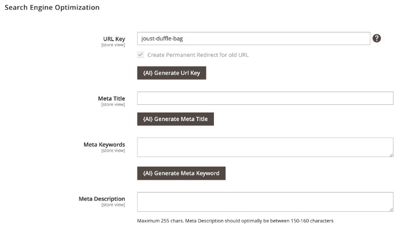 Screenshot of ChatGPT SEO Optimizer AI by toogas: generation of meta title description, and keywords