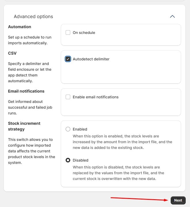 Shopify order fulfilment import automation with Firebear's Import & Export app